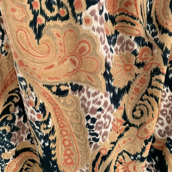 NWT Runway Collection Suede Paisley Animal Print Bateau Neck Sleeveless - Picture 10 of 11